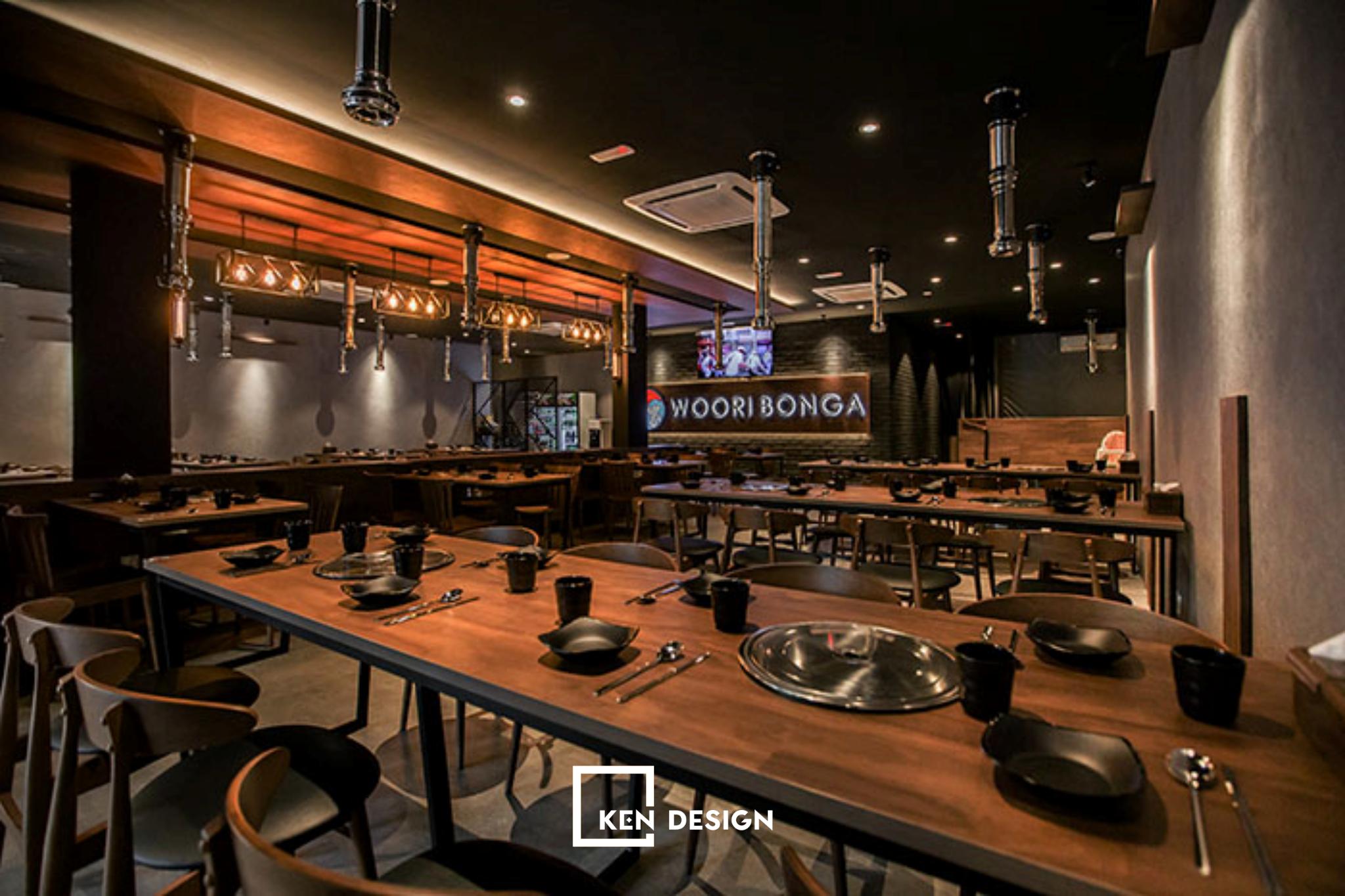Top 10 mẫu thiết kế nhà hàng buffet lẩu nướng hút khách