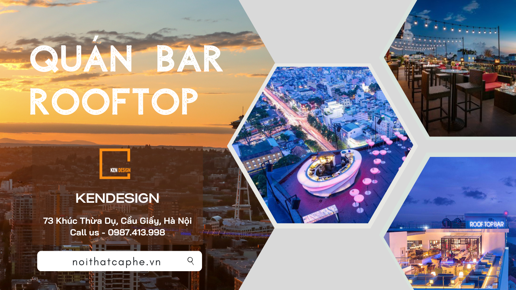 Rooftop bar ở đâu phổ biến và có không gian đẹp ở Hà Nội?